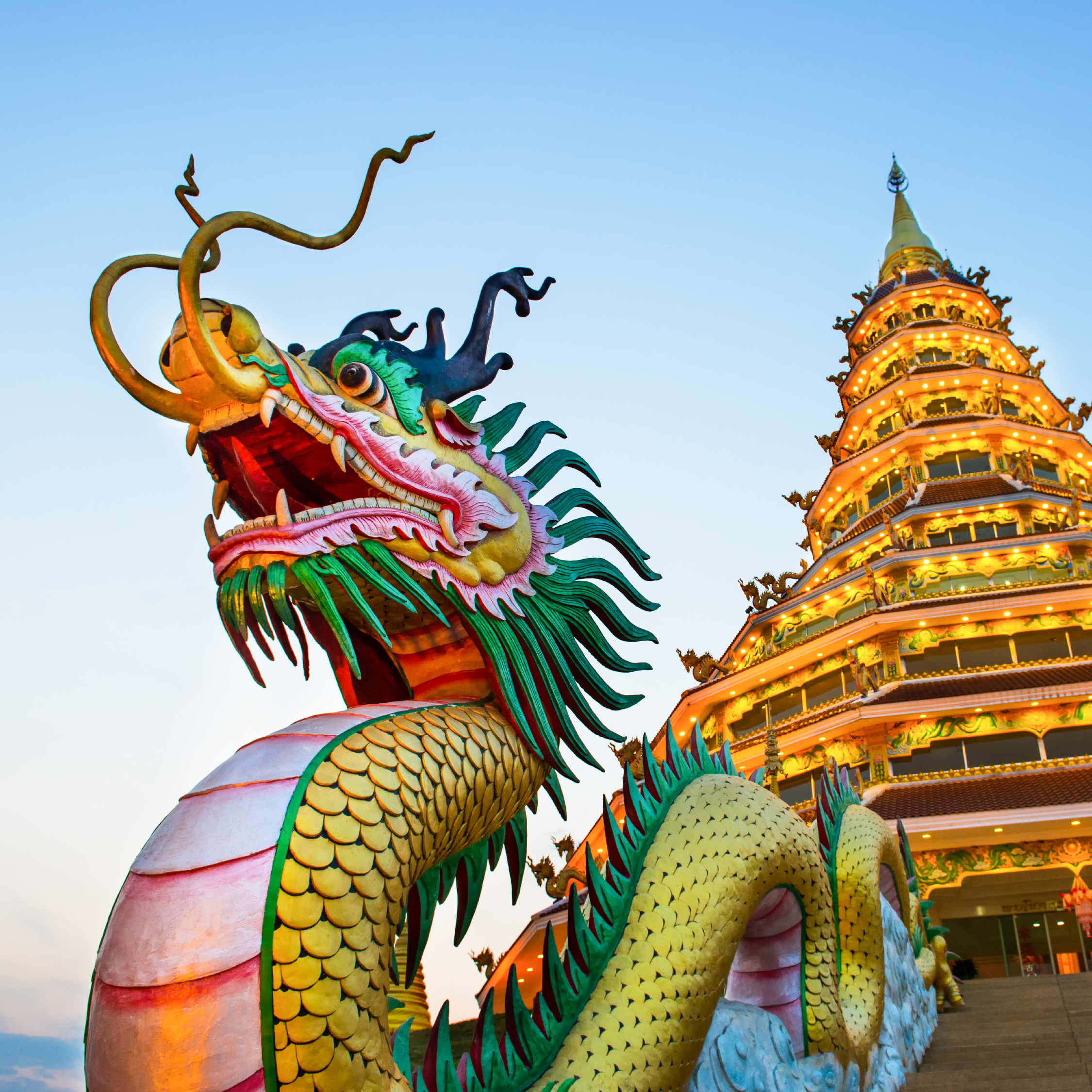 วัดห้วยปลากั้ง วัดสวยเชียงราย